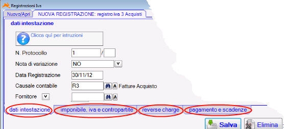 Registrazione fattura Reverse Charge - m