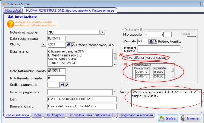 circolare 165764/2012